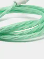 Зеленый светящийся кабель Lightning / micro-USB для быстрой зарядки телефона