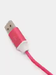 Красный светящийся кабель Lightning / micro-USB для быстрой зарядки телефона