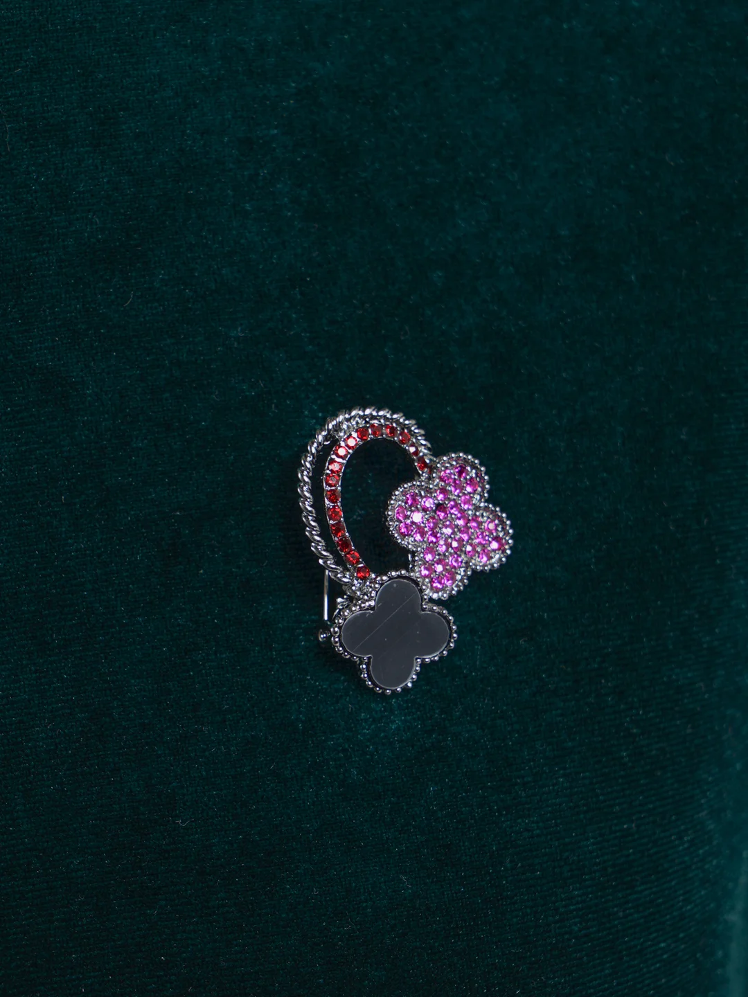 Бирюзовый брошь на одежду "Fashion Jewerly" / значек на одежду