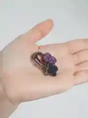 Бирюзовый брошь на одежду "Fashion Jewerly" / значек на одежду