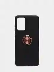 Розовый чехол для Samsung А72 с кольцом-подставкой