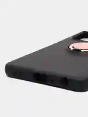 Розовый чехол для Samsung А72 с кольцом-подставкой