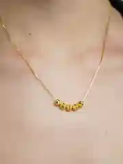 Женское ожерелье, с кулоном в виде бобов