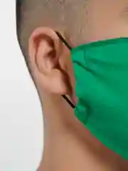 Лесной зеленый маска тканевая, двуслойная
