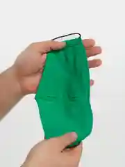 Лесной зеленый маска тканевая, двуслойная