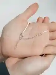 Чокер белый/ Чокер на шею "Сердце"