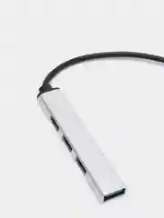 Серебряный usb 3.0 Хаб концентратор USB Type-А на 4 USB/ hub/ 9 см