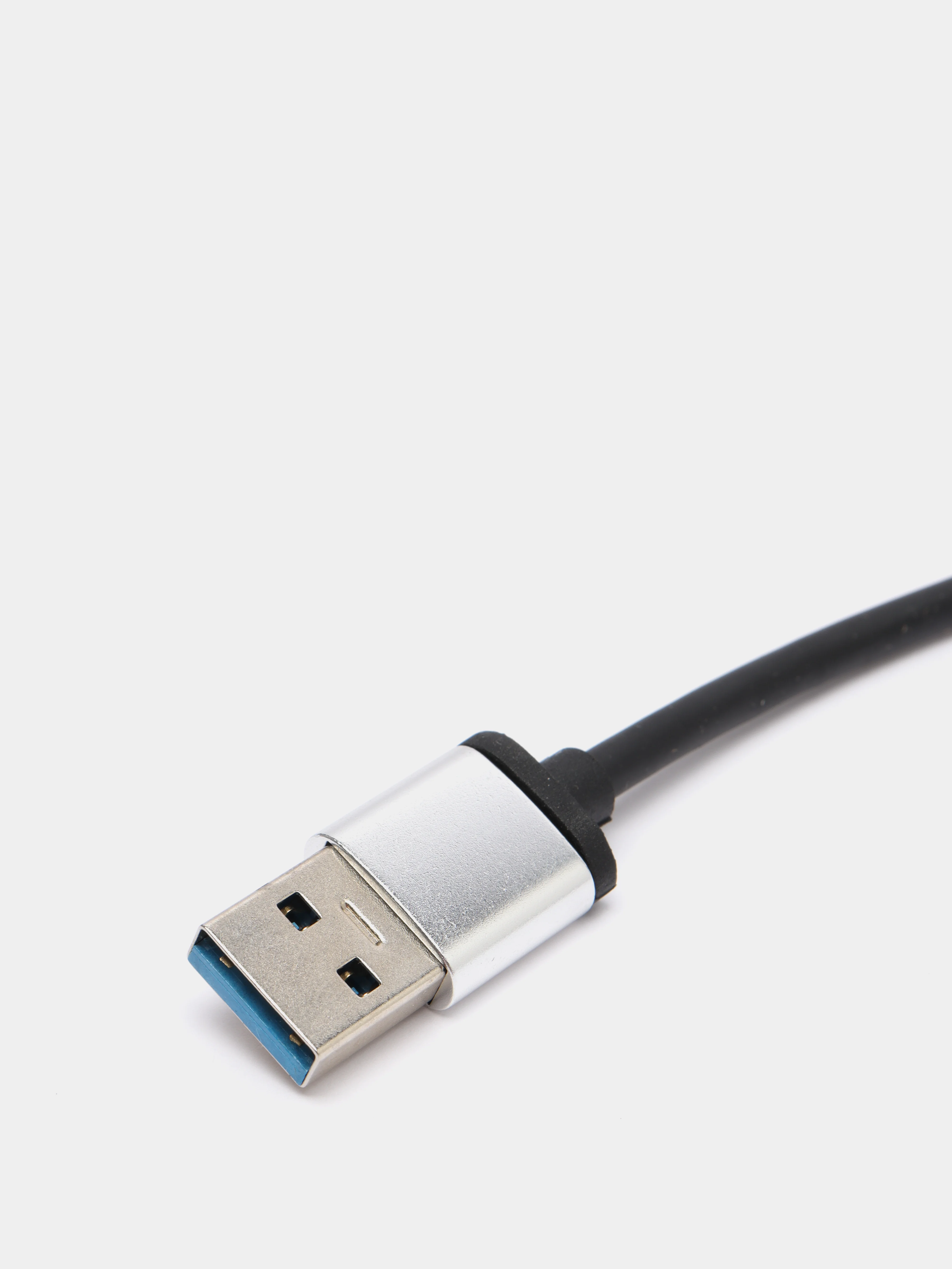 Серебряный usb 3.0 Хаб концентратор USB Type-А на 4 USB/ hub/ 9 см