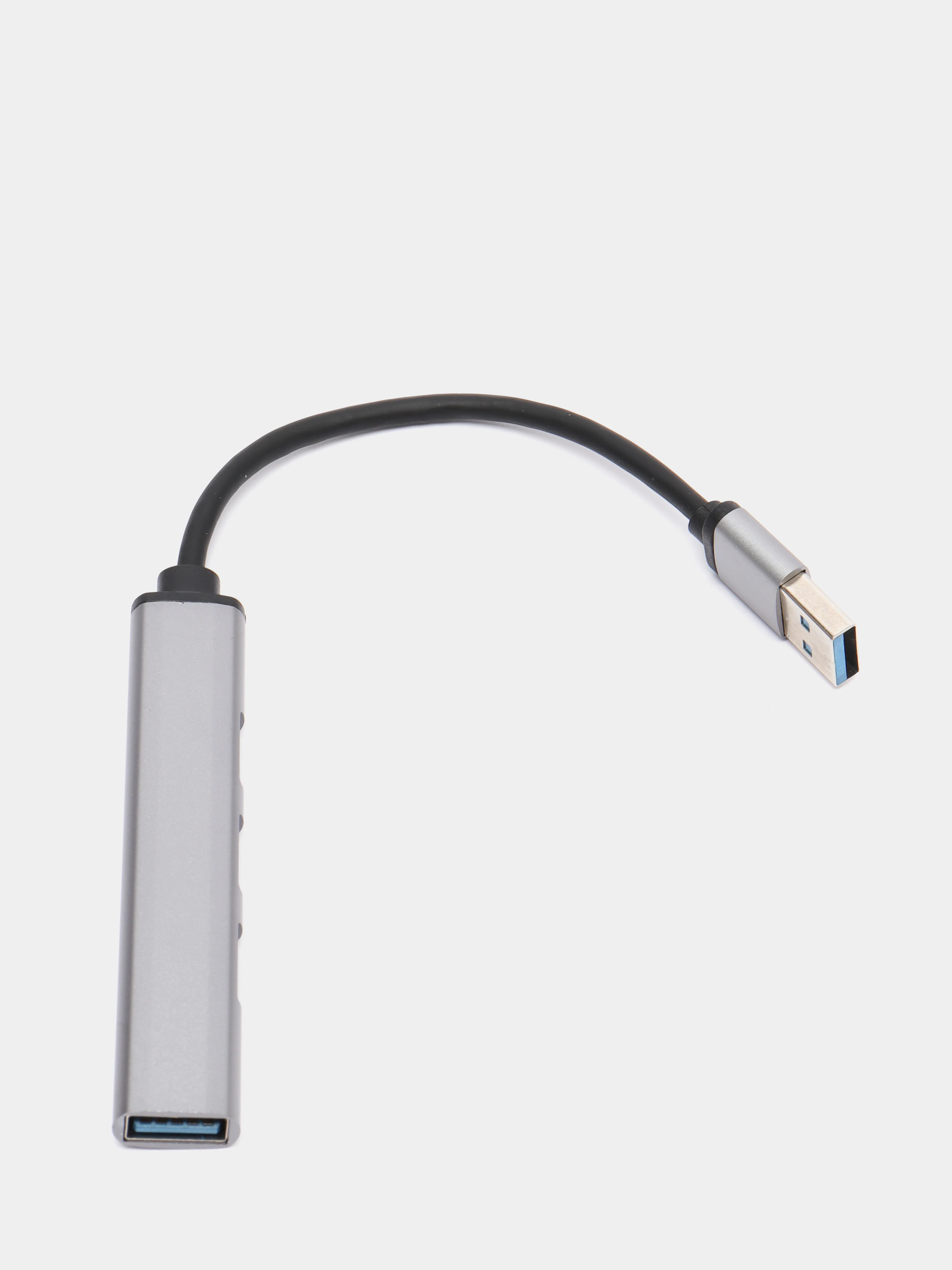 Хром usb 3.0 Хаб концентратор USB Type-А на 4 USB/ hub/ 9 см