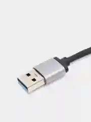 Хром usb 3.0 Хаб концентратор USB Type-А на 4 USB/ hub/ 9 см