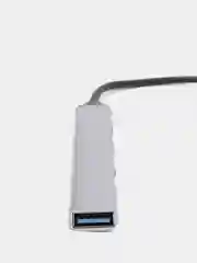 Хром usb 3.0 Хаб концентратор USB Type-А на 4 USB/ hub/ 9 см