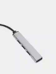 Хром usb 3.0 Хаб концентратор USB Type-А на 4 USB/ hub/ 9 см
