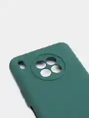 Зеленый чехол Honor 50 lite c защитой камеры и бархатом внутри