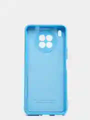Небесно-голубой чехол Honor 50 lite c защитой камеры и бархатом внутри