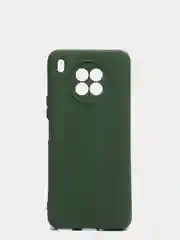 Зелёный хаки чехол Honor 50 lite c защитой камеры и бархатом внутри