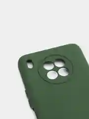 Зелёный хаки чехол Honor 50 lite c защитой камеры и бархатом внутри