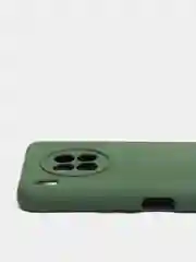 Зелёный хаки чехол Honor 50 lite c защитой камеры и бархатом внутри