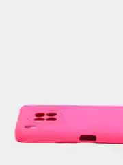 Фуксия чехол Honor 50 lite c защитой камеры и бархатом внутри