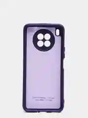 Индиго чехол Honor 50 lite c защитой камеры и бархатом внутри