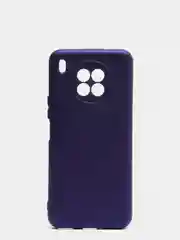 Индиго чехол Honor 50 lite c защитой камеры и бархатом внутри