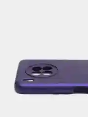Индиго чехол Honor 50 lite c защитой камеры и бархатом внутри