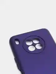 Индиго чехол Honor 50 lite c защитой камеры и бархатом внутри