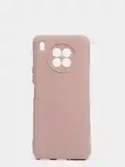 Светло-коричневый чехол Honor 50 lite c защитой камеры и бархатом внутри