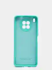 Бирюзовый чехол Honor 50 lite c защитой камеры и бархатом внутри