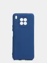 Темно-синий чехол Honor 50 lite c защитой камеры и бархатом внутри
