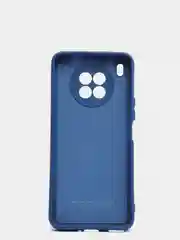 Темно-синий чехол Honor 50 lite c защитой камеры и бархатом внутри