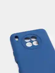 Темно-синий чехол Honor 50 lite c защитой камеры и бархатом внутри