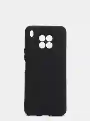 Черный чехол Honor 50 lite c защитой камеры и бархатом внутри
