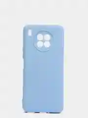 Лазурный чехол Honor 50 lite c защитой камеры и бархатом внутри