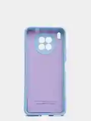 Лазурный чехол Honor 50 lite c защитой камеры и бархатом внутри