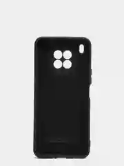 Черный чехол Honor 50 lite c защитой камеры и бархатом внутри