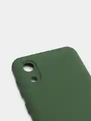 Зелёный хаки чехол для Samsung A03 Core с защитой камеры и с бархатом внутри