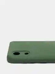 Зелёный хаки чехол для Samsung A03 Core с защитой камеры и с бархатом внутри