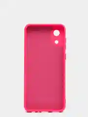 Алый чехол для Samsung A03 Core с защитой камеры и с бархатом внутри