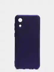 Индиго чехол для Samsung A03 Core с защитой камеры и с бархатом внутри
