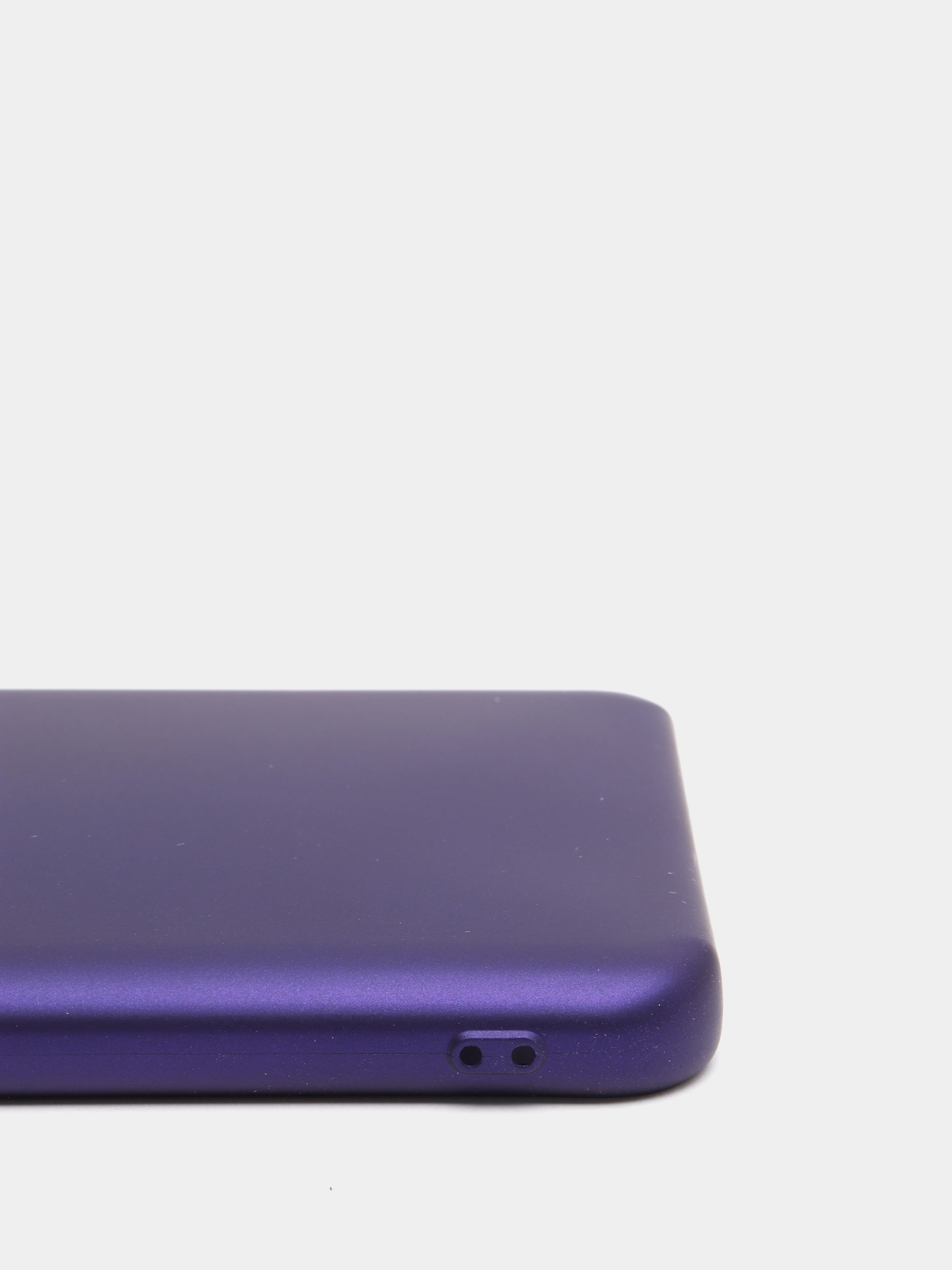 Индиго чехол для Samsung A03 Core с защитой камеры и с бархатом внутри