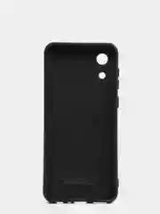 Угольный чехол для Samsung A03 Core с защитой камеры и с бархатом внутри