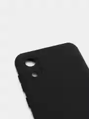 Угольный чехол для Samsung A03 Core с защитой камеры и с бархатом внутри