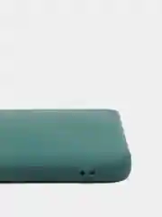 Тёмно-зелёный чехол для Samsung A03 Core с защитой камеры и с бархатом внутри