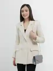 Сумка женская на цепочке, цвет серебряный