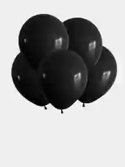 Черный шар латексный 12", диаметр 30 см