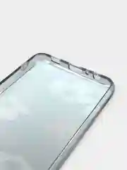 Темно-синий чехол Samsung Galaxy M32, Самсунг Галакси М32 силиконовый с мраморным рисунком и цветами