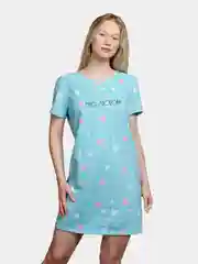 Голубой платье женское, туника, сорочка