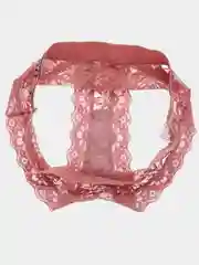 Коралловый женские трусы, с кружевом
