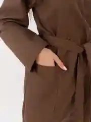 Халат банный вафельный, шоколад