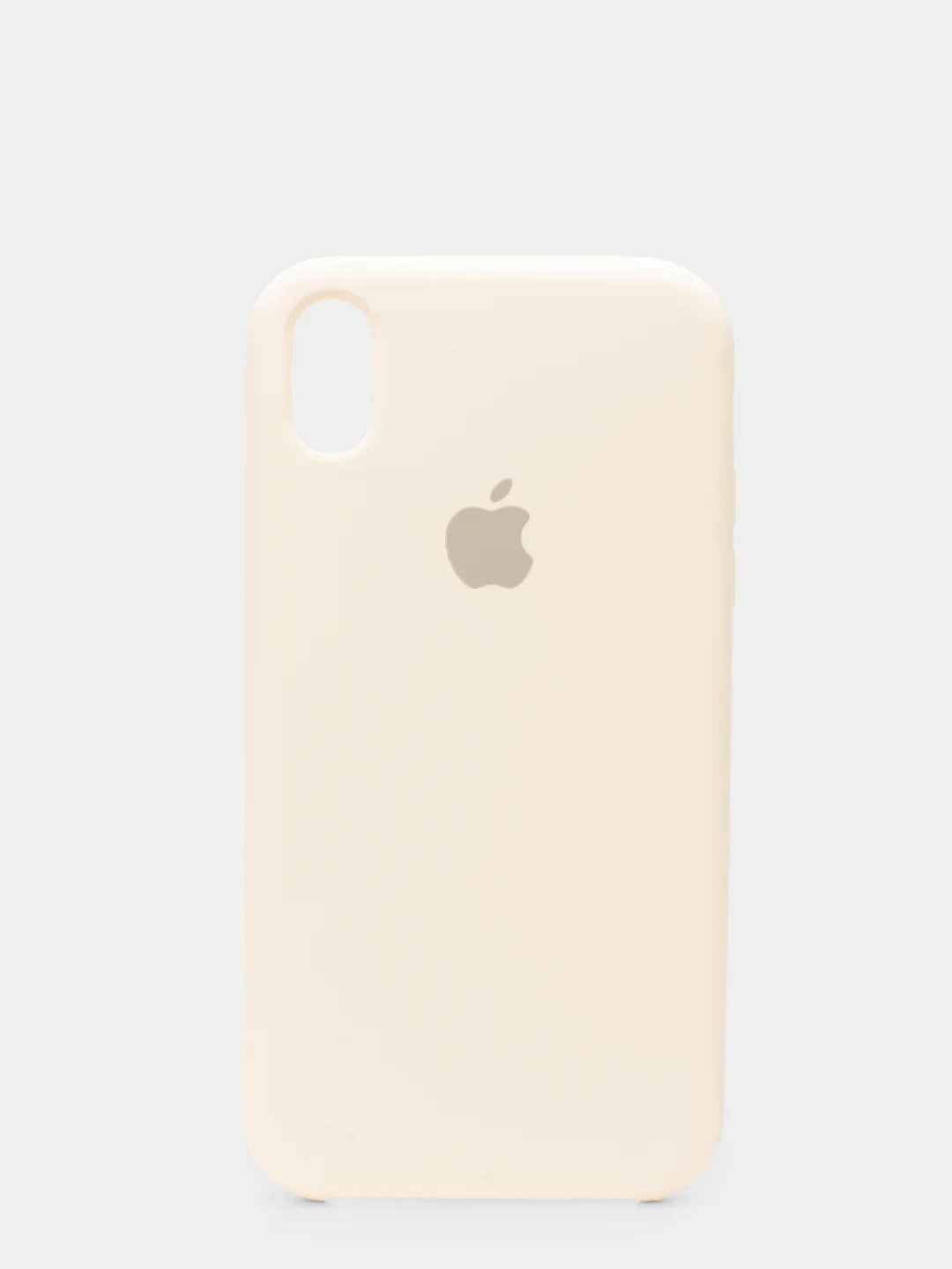 Светло-бежевый чехол силиконовый для iPhone X/XS (Айфон)
